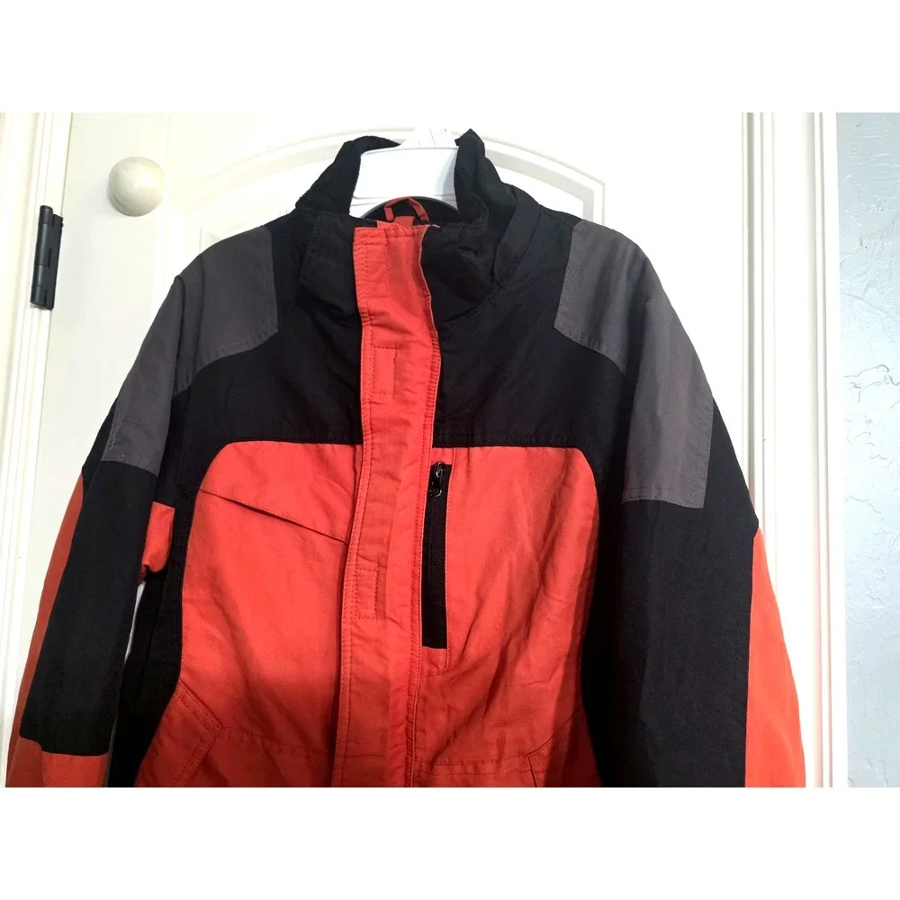 Athletic Works Reversable Winter Coat Boys Jacket Size MEDIUM 8-10‎ Black Orange